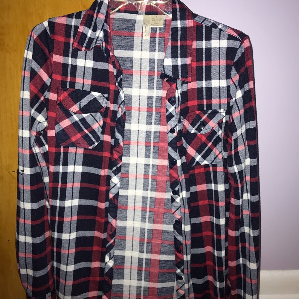 Red & Blue Plaid Flannel
